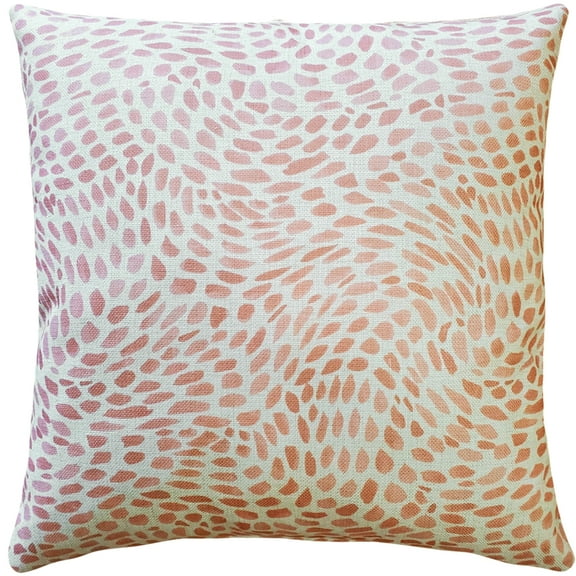 Matisse Coral Pink Throw Pillow 19x19 Square Polyester Insert Hidden Zipper