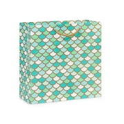 10 PK, Mermaid Paradise Gloss Gift Bags, Filly 12 x 5 x 12" For Party, Holiday & Events
