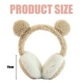 thumbnail image 5 of Orejeras de invierno Dinheiro para mujer, orejeras ajustables para esquí de niña, lindas orejeras con lazo, orejeras para exteriores, 5 of 5
