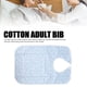 thumbnail image 5 of Colector De Alimentos Para Adultos, Gancho Y Bucle, Babero Para Atrapar Alimentos Para Adultos, Patrón Floral, Azul, Lavable, Reutilizable Para Comer, 5 of 7