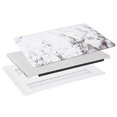 thumbnail image 4 of Mosiso Plastic Pattern Hard Case with Keyboard Cover with Screen Protector for MacBook Air 13 Inch (Models: A1369 & A1466,2010-2017 Year), White Marble, 4 of 5