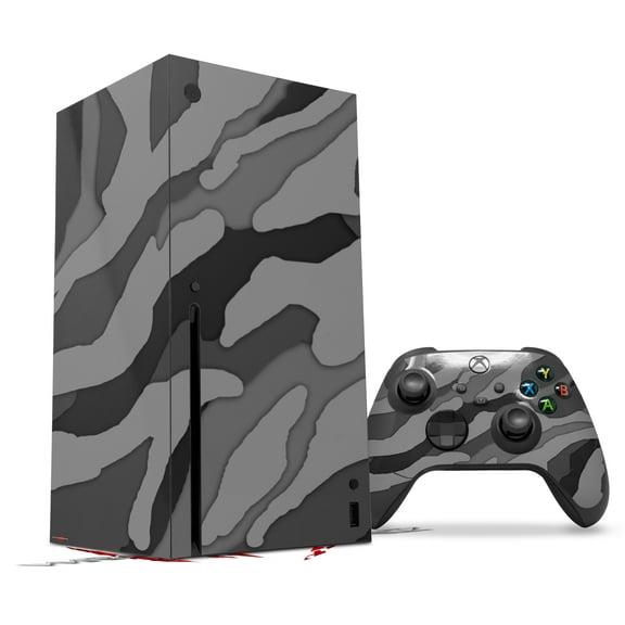 WraptorSkinz Skin Wrap compatible with the 2020 XBOX Series X Console and Controller Camouflage Gray (XBOX NOT INCLUDED)