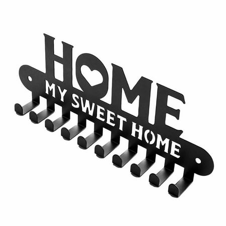 

IMSHIE Wall Key Hanger Decoration Metal Wall Mounted Entryway Key Rack with 10 Hooks Key Holder Hooks Metal Key Holder for Home Wall Decor improved