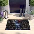 thumbnail image 2 of Math Equations Algebra Blue Flannel Non Slip Door Rugs,Washable Door Mats Indoor,Decorative Door Mats,Dirt-Resistant and Absorbent Doormat for Entrance,Bedroom,Kitchen,Bathroom,31.5"x17", 2 of 4