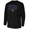 thumbnail image 2 of Men's Profile  Black Tennessee Titans Big & Tall Pop Long Sleeve T-Shirt, 2 of 3