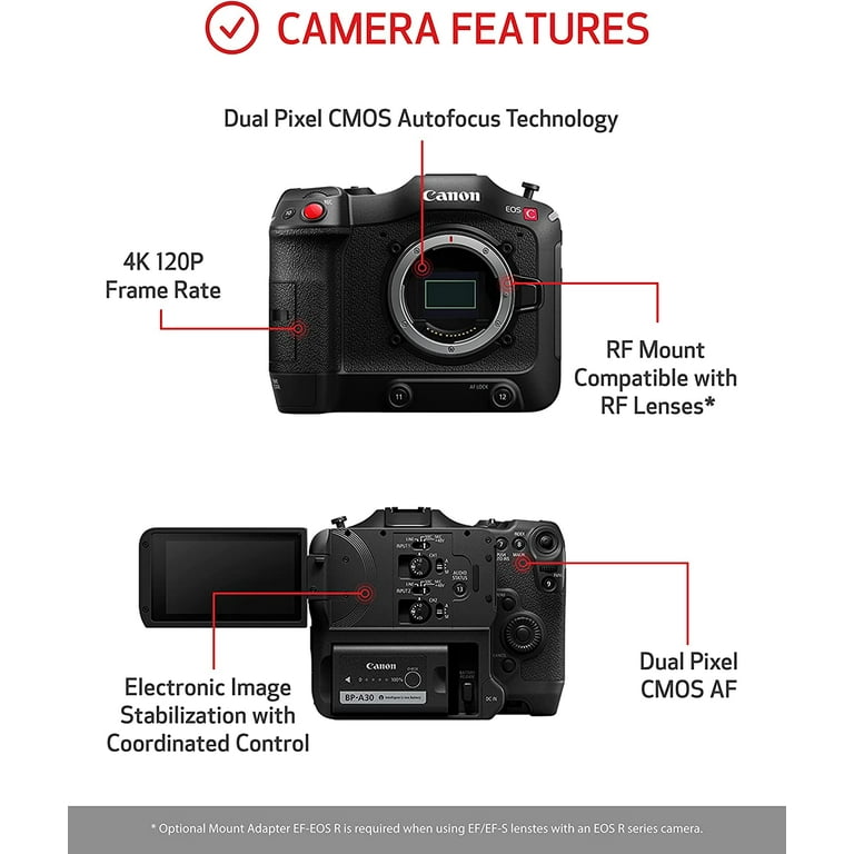 Canon EOS C70 Professional Cinema Camera - Compact RF Mount