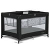 Dream on Me Zazzy Portable Play yard with Bassinet, Black, Unisex