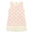 thumbnail image 1 of Richie House Little Girls Pink White All Over Jacquard Flower Dress 5, 1 of 2