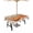 Pumpkin Orange Beige, variant on Fsddascl Orange White Pumpkins Fall Outdoor Tablecloth - 60x60 Inch Square Dining Table Cover, Maple Leaf Autumn Harvest Waterproof Outdoor Table Cloth with Umbrella Hole & Zipper for Picnic/Patio
