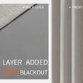 thumbnail image 3 of Cortinas opacas Joydeco, 160 x 160 cm, blanco grisáceo, 2 paneles, 3 of 9