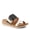 BLACK MULTI, variant on Women's MALIYAH Hook and Loop Slide Sandals - Adjustable Strap, Cushioned Insole, Stylish Wedge Design