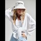 thumbnail image 5 of Camisas de Mujer con Botones, Larga, Algodón, Informales, con Cuello, Corte Holgado. S, 5 of 7