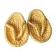 thumbnail image 2 of Zapatillas hechas a mano para sesión de fotos de bebés recién nacidos, divertidas zapatillas de algodón sólido de , accesorios de fotografía, Amarillo Hugo zapatilla foto prop, 2 of 10
