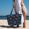 thumbnail image 6 of Daiia Sea Turtles Swimming Beach Travel Bag - Water-Resistant Beach Bag, Lightweight Tote with 7 Pockets for Women and Men - Gym,Pool,Camping,Reusable Grocery Bag, 6 of 7
