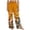 A Orange, variant on Womens Straight Leg Palazzo Lounge Pants Stretchy High Waist Loose Slacks with Pockets Printed Comfy Flowy Lounge Pants,Sizes S-2XL