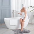 thumbnail image 2 of Wowow Single Handle Freestanding Tub Faucet with Hand Shower in Brushed Nickel, 2 of 8
