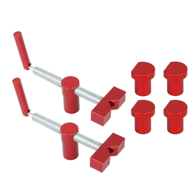 Abrazadera para perros de banco Strade Fareast Limited 2 piezas rojas con 4 perros