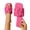 76#Hot Pink, variant on Women's Pleated Square Toe Slide Sandals, Trendy Wedding & Summer Flat Sandals