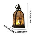thumbnail image 3 of Holloyiver 2025 New Halloween Decor Black Gothic Lantern Lights,Halloween Portable Lantern Orange LED Indoor and Outdoor Decorative Lights for Indoor Outdoor Table Decorations, 3 of 6