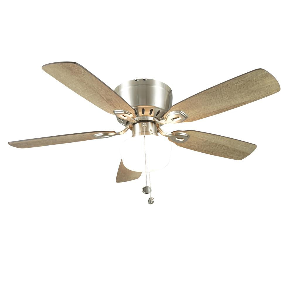 Kennesaw 42 in. Indoor Brushed Nickel Ceiling Fan with Light Walmart