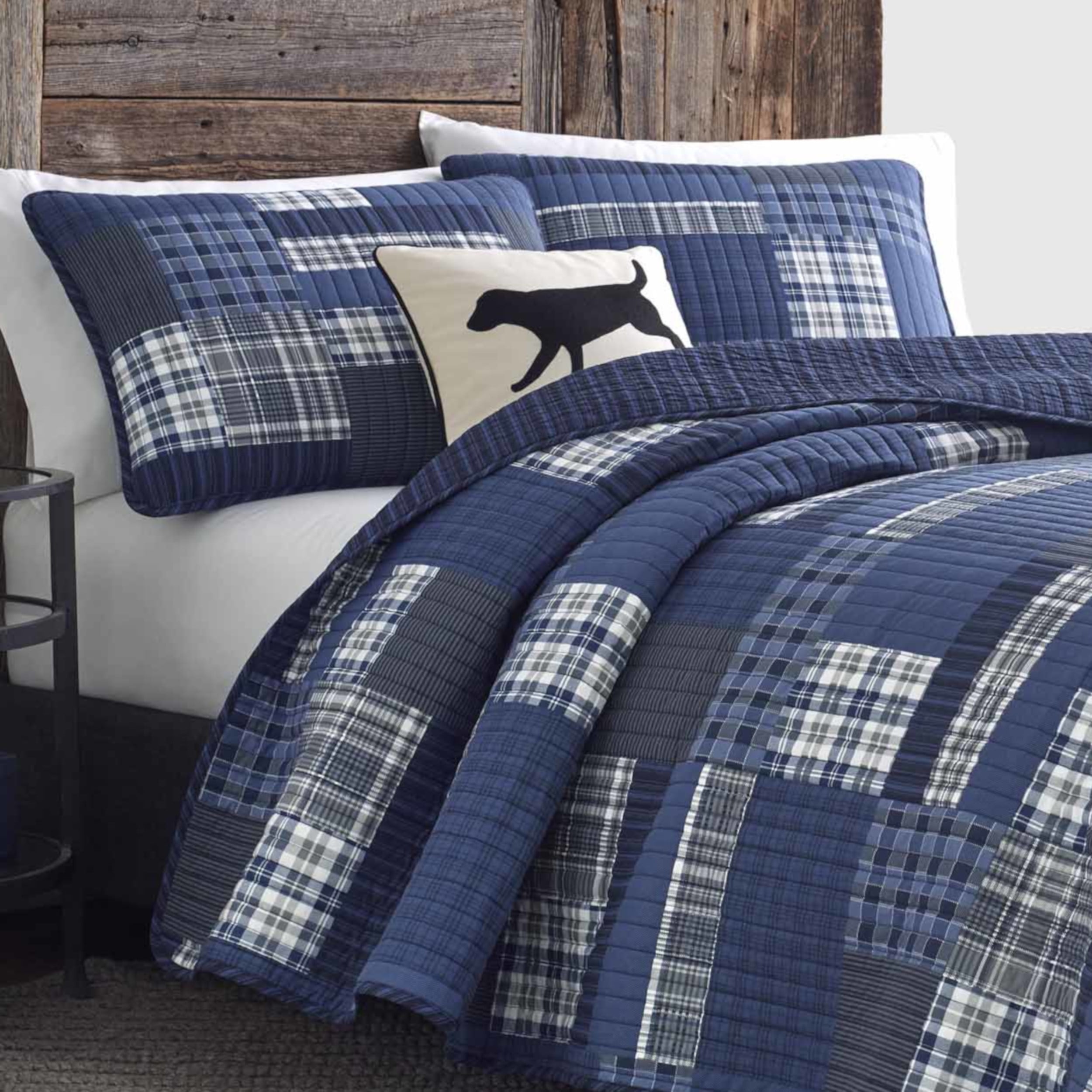 Eddie Bauer Eastmont Navy Quilt Set Twin Walmart Com Walmart Com
