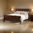 thumbnail image 6 of Ryla Full Size Bed- Sleigh Panel Headboard- Dark Cherry Brown Solid Wood, 6 of 6