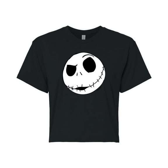 The Nightmare Before Christmas - Jack - Juniors Cropped Cotton Blend T-Shirt