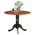 "East West Furniture Dublin Round Wooden Dining Table with Pedestal for