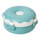 thumbnail image 1 of Fiambrera Bento con forma de donut, 3 compartimentos, fiambrera para niños de 900 ml con cuchara y tenedor, 1 of 7