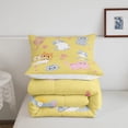 thumbnail image 5 of Erosebridal Cartoon Cat Comforter Set Twin Size Colorful Cats Bedding Set Teen Cute Kitten Paw Print Quilt Set Colorful Kawaii Cats Duvet Set Yellow 1 Pillow Case Bedroom Decor, 5 of 6