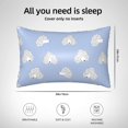 thumbnail image 5 of Pofeuu Cute Poodle Dog Print Satin Pillowcase for Hair and Skin Pillow Cases, Silk Pillow Cases, Soft Cooling Pillow Covers, 20x30 Inches（Pillow core not included）, 5 of 7