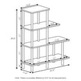 thumbnail image 5 of Furinno Turn-N-Tube 31.50"W X 11.61"D X 39.45"H 4-Shelf Freestanding Shelves, Black, 5 of 5