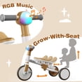 thumbnail image 2 of Triciclo Ridego Ridego 5 en 1 para niños pequeños de 1 a 3 años con luz RGB, 2 of 7
