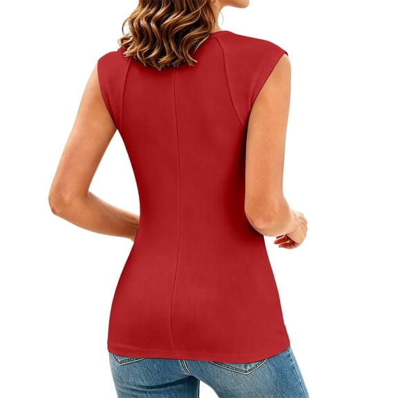 Bibifish Womens T Shirt Crew Neck Cap Sleeve Slim Fit Tops Soft Breathable Casual Summer Tees