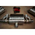 thumbnail image 2 of Valvetronic Design Exhaust Muffler UVM.63MM.TSTYLE.X1 T-Style; Single 2-1/2 Inch Inlet; Dual 2-1/2 Inch Outlet; 27 Inch Overall Length, 2 of 4
