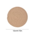 thumbnail image 3 of Ball Trims Woven Rope Mat 1 Pack Heat Protection Round Table Mat For Kitchen Dining Home Cup Glass, 3 of 6