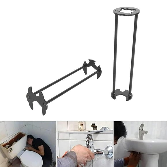 Multifunctional Basin Wrench, Robust Under Sink Plumbers Wrench for Bathroom Kitchen for Tight Space