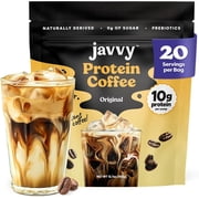 Original Protein Iced Coffee - Premium Whey Protein & Instant Iced Coffees - 100% Natural Cold Brew Coffee - Zero Artificial Flavors & Sweeteners, 80 mg Caffeine Per Serving, 0g of Sugar, 20 Servings