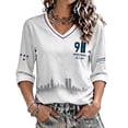 thumbnail image 2 of Women 911 25th Memorial Shirts 25th Anniversary Usa Shirts Casual Tops Patriotic We Will Never Forget Vintage Tee Tops, 2 of 4