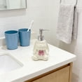 thumbnail image 4 of Cute Rabbit Ceramic Soap Dispenser with Plastic Pump, Refillable Lotion Bottle,Hand Soap Dispenser,Elegant Long Eared Rabbit Design Hand Dish Lotion Dispenser for Kitchen,Bathroom Bedroom, 4 of 7