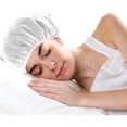 thumbnail image 6 of QZS Set of 4 White Caps,Reusable Shower Caps,Breathable Women Sleeping Hair Bonnets for Home,Durable Curly Hair Protection for Salon,Home,School Usage, 6 of 6