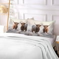 thumbnail image 7 of Coolnut Highland Cows Plush Pillowcase, Luxury Soft King Pillow Case for Hair and Skin, Standard Size Pillow Covers with Zipper Closure, 21x54in Home Decor Gifts, 7 of 7