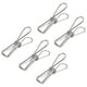 thumbnail image 1 of Uxcell Clips de alambre metálico pequeños de 1" multiusos, abrazaderas para bolsas, plata, 45 unidades, 1 of 5