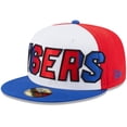 thumbnail image 3 of Men's New Era  White/Royal Philadelphia 76ers Back Half 9FIFTY Fitted Hat, 3 of 5