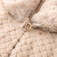 thumbnail image 6 of Levmjia Women Shawl Solid Flared Cuff Wrap Cape Warm Windproof Loose Outerwear Cozy Casual Cardigan Autumn Winter Daily Dates Outdoor, 6 of 8