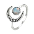 thumbnail image 1 of Jumpingount Aberturas Anillo Zircon Luna En forma de joyería Hombre Color Compromiso Encanto Romántico Dedo Estrella Apertura Metal Regalo de lujo Ropa, zapatos y accesorios Miscelánea Oro blanco Jumpingount AP015202-01, 1 of 6
