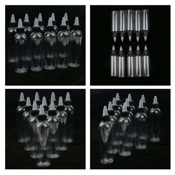40 Piezas de Botellas para Apretar, Tapa Giratoria, Pintura Líquida, Botella de Pegamento, , Artesanía Yinane Botellas de pintura con punta