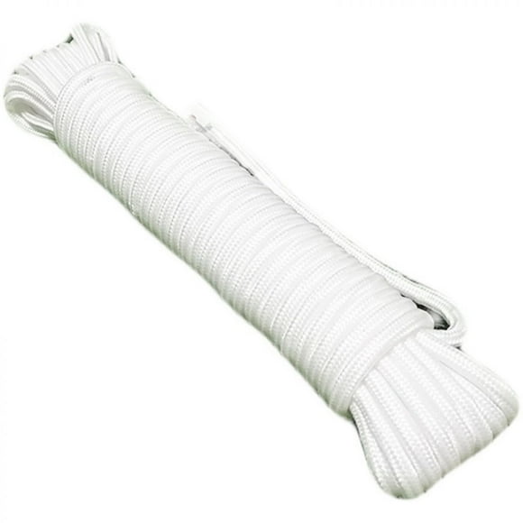 Nylon Braided Utility Rope, Heavy Duty Multipurpose, Weather Resistant, Excellent Shock Absorption, Solid Braided Design For All Your Home And Outdoor Needs (8Mm X 50M)