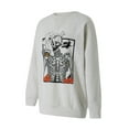thumbnail image 2 of Arvbitana Women Halloween Pullover Skull Pumpkin Print Sweatshirt Round Neck Jumpers Long Sleeve Loose Tops Streetwear for Spring Autumn, 2 of 9