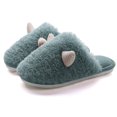 thumbnail image 1 of Zapatillas de algodón de invierno para hombre y mujer, zapatillas de felpa cálidas con esquinas afiladas para interiores, zapatillas de algodón para parejas al aire libre Wmkox8yii  hj789, 1 of 4